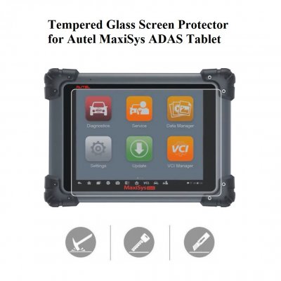 Tempered Glass Screen Protector for Autel MaxiSys ADAS Tablet